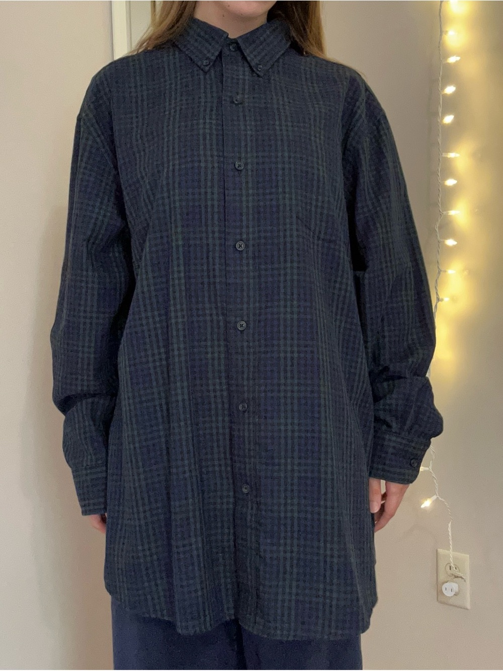 Green and Blue Gingham Button Down Shirt - Picture 2 of 7